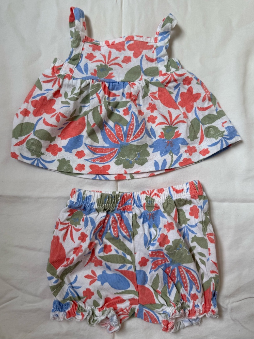 Carter's Floral Tank Top & Bloomers Cotton Set